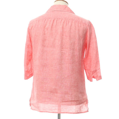 [Used] CIRIELLO Linen 3/4 Sleeve Capri Shirt, Short Sleeve Shirt
 Pink [Size 39] [PNK] [S/S] [Condition Rank D] [Men&