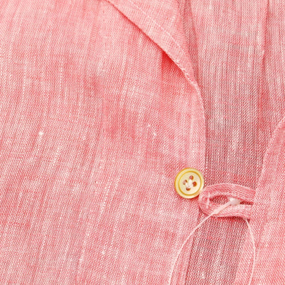 [Used] CIRIELLO Linen 3/4 Sleeve Capri Shirt, Short Sleeve Shirt
 Pink [Size 39] [PNK] [S/S] [Condition Rank D] [Men&