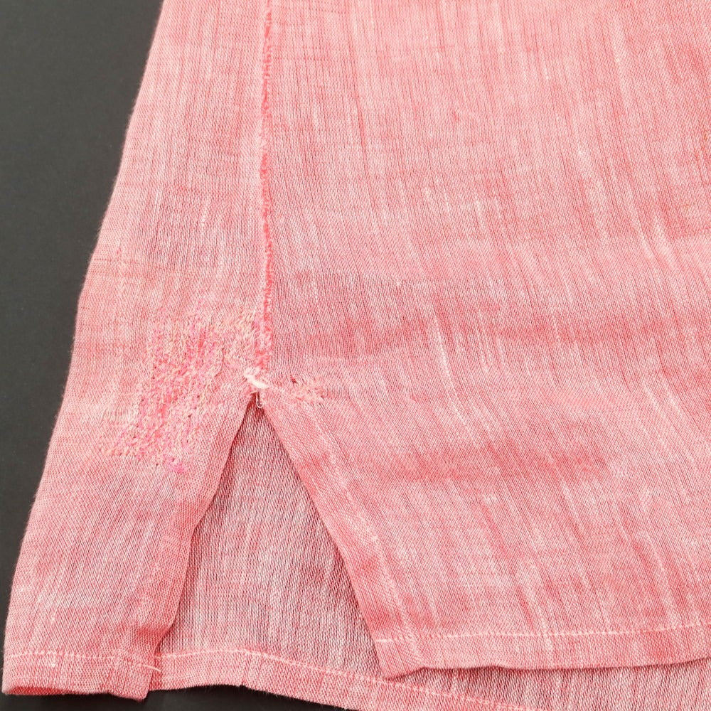 [Used] CIRIELLO Linen 3/4 Sleeve Capri Shirt, Short Sleeve Shirt
 Pink [Size 39] [PNK] [S/S] [Condition Rank D] [Men&