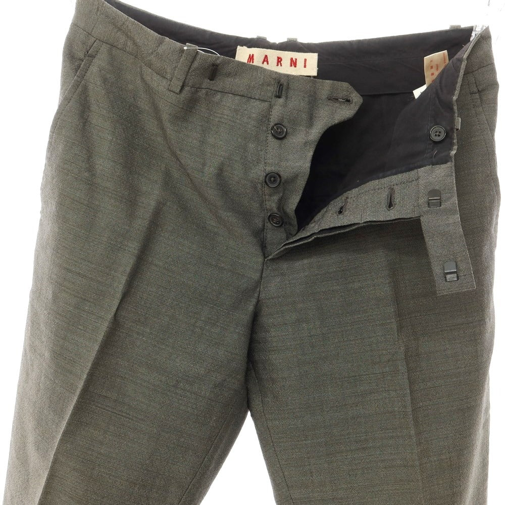 [Used] MARNI wool casual slacks, warm grey [48] [Condition: C] [Men&