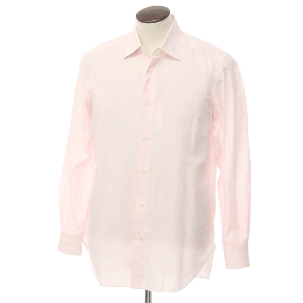 [Used] BARBA Cotton Linen Regular Collar Casual Shirt
 Light pink [Size 41] [PNK] [S/S] [Condition rank C] [Men&