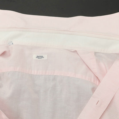 [Used] BARBA Cotton Linen Regular Collar Casual Shirt
 Light pink [Size 41] [PNK] [S/S] [Condition rank C] [Men&