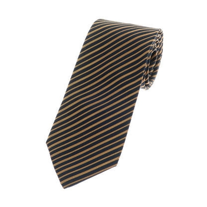 [Used] CHARVET Striped Silk Tri-Fold Striped Tie Navy x Light Brown [Condition Rank A] [Men&