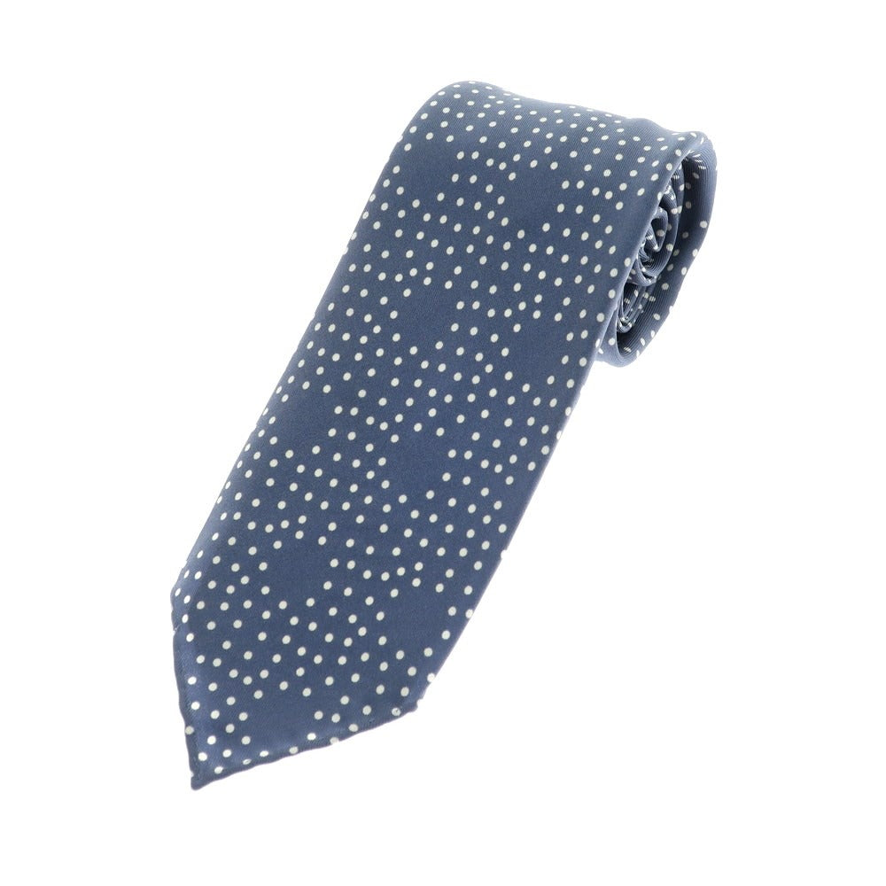 [Used] Franco Minucci Sette Pieghe Silk Polka Dot Tie Blue x White [BLU] [S/S/A/W] [Condition Rank B] ​​[Men&