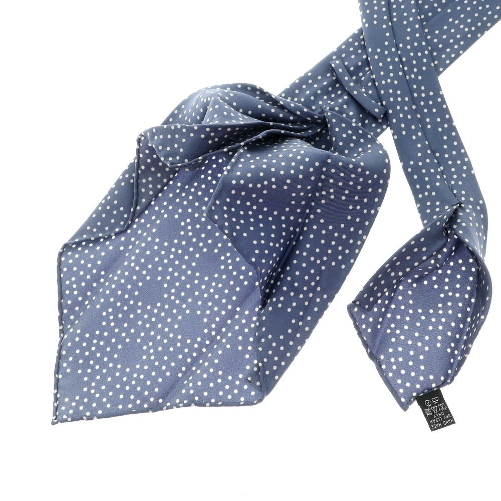 [Used] Franco Minucci Sette Pieghe Silk Polka Dot Tie Blue x White [BLU] [S/S/A/W] [Condition Rank B] ​​[Men&