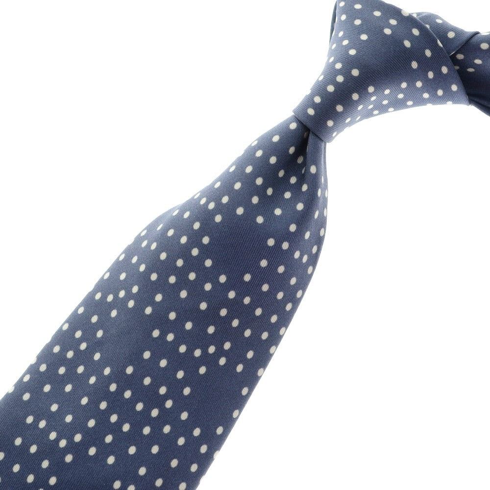 [Used] Franco Minucci Sette Pieghe Silk Polka Dot Tie Blue x White [BLU] [S/S/A/W] [Condition Rank B] ​​[Men&