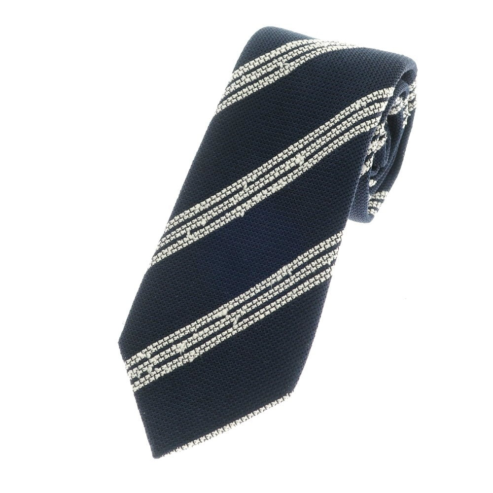 [Used] Nicky UNITED ARROWS special order 3-fold silk striped tie navy x white [NVY] [S/S/A/W] [Condition rank B] ​​[Men&