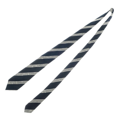 [Used] Nicky UNITED ARROWS special order 3-fold silk striped tie navy x white [NVY] [S/S/A/W] [Condition rank B] ​​[Men&