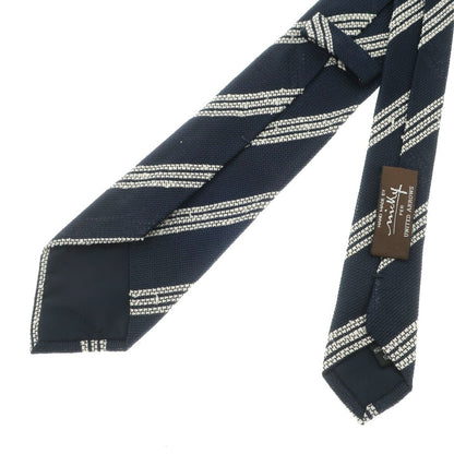 [Used] Nicky UNITED ARROWS special order 3-fold silk striped tie navy x white [NVY] [S/S/A/W] [Condition rank B] ​​[Men&