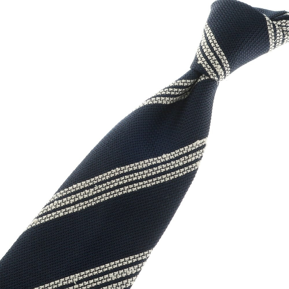 [Used] Nicky UNITED ARROWS special order 3-fold silk striped tie navy x white [NVY] [S/S/A/W] [Condition rank B] ​​[Men&