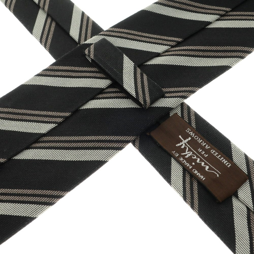 Used] Nicky UNITED ARROWS special order 3-fold silk striped