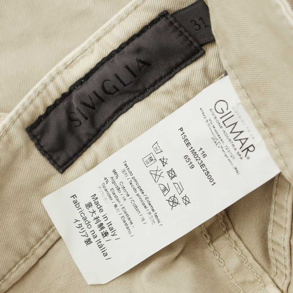 [Used] SIVIGLIA Cotton 5-pocket pants, beige [31] [Condition rank C] [Men&