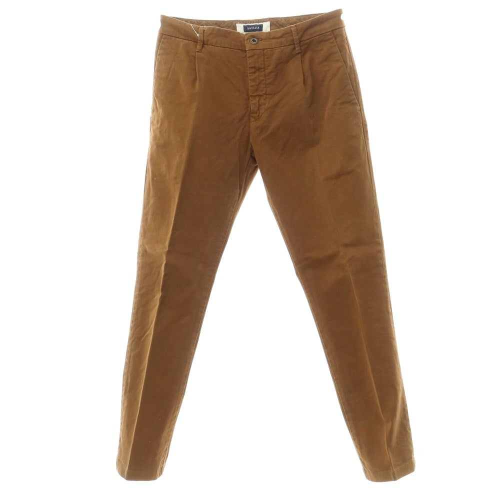 [Used] SIVIGLIA Cotton Casual Slacks Pants Brown [31] [Condition Rank C] [Men&