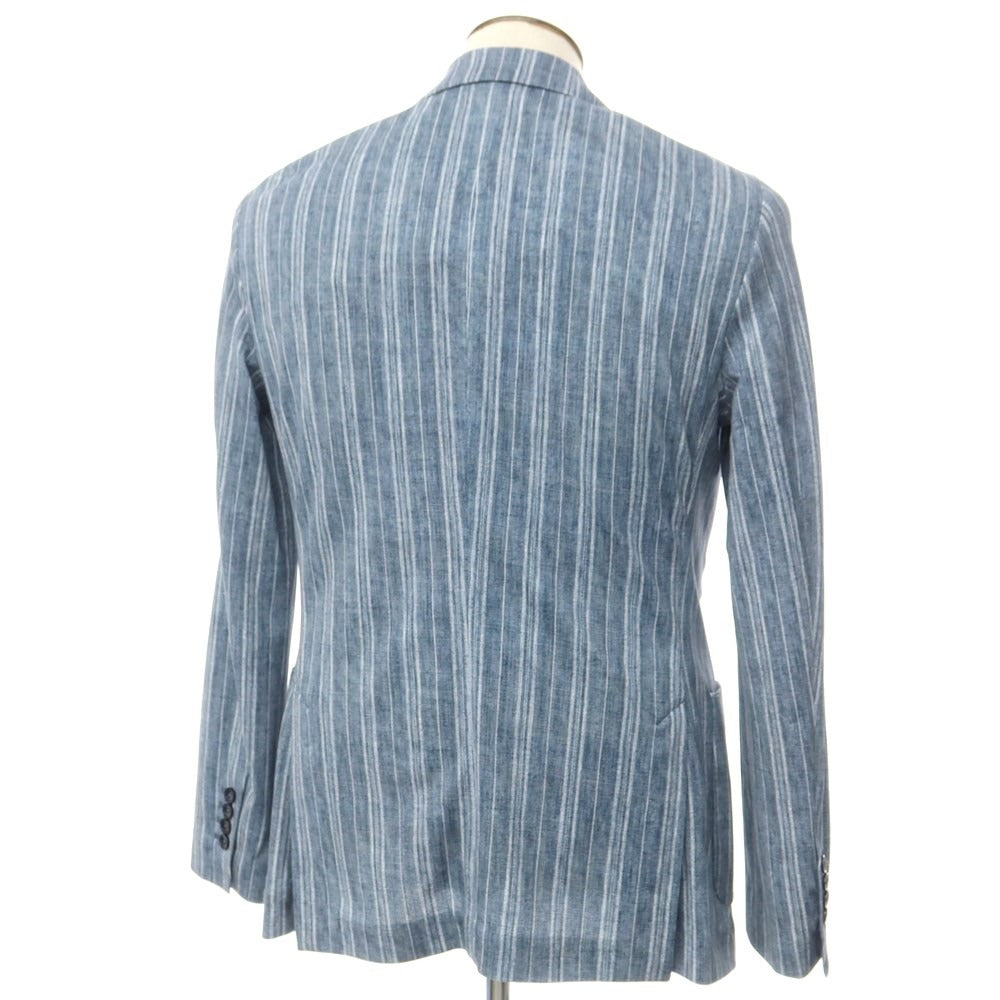 [Used] [Unused] CIRCOLO 1901 Stretch Cotton Striped Jersey Jacket Blue x White [50] [Condition Rank S] [Men&