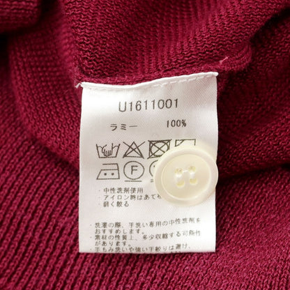 [Used] ETONNE Ramie Knit Cardigan Wine Red [L] [Condition Rank B] [Men&