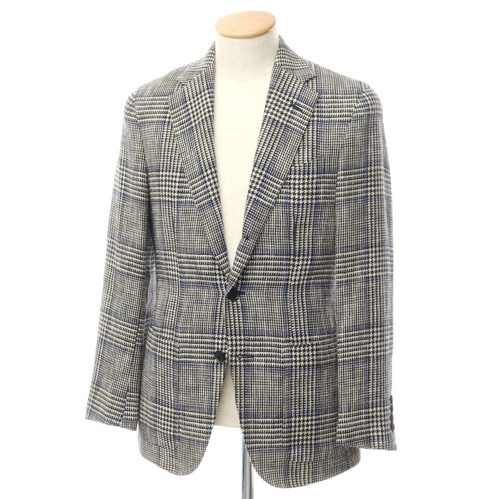 [Used] Valditaro cotton linen wool tailored jacket, navy x beige [44] [Condition rank C] [Men&