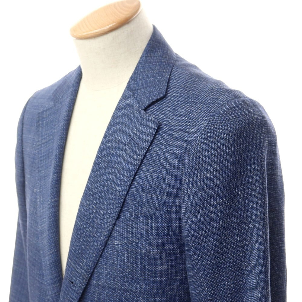 [Used] SHIPS wool silk linen 3B tailored jacket navy x blue [44] [Condition rank C] [Men&