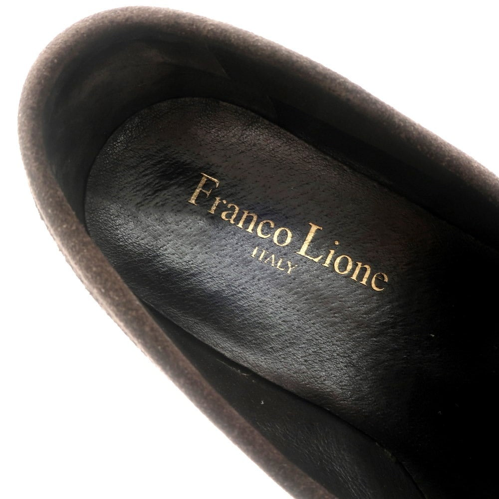 [Used] FRANCO LIONE Suede Coin Loafers Dark Brown [40] [Condition Rank B] ​​[Men&