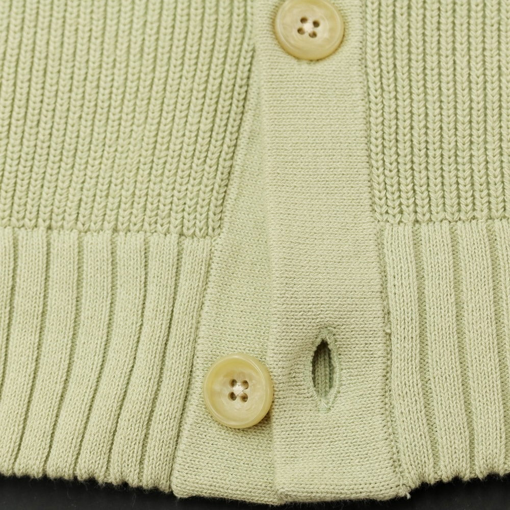 [Used] CLANE HOMME Mid-gauge cotton polyester cardigan, light green [2] [Condition: C] [Men&