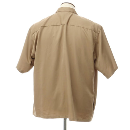 [Used] INHERIT polyester open collar short sleeve shirt
 Beige [Size XL] [BEI] [S/S] [Condition Rank C] [Men&