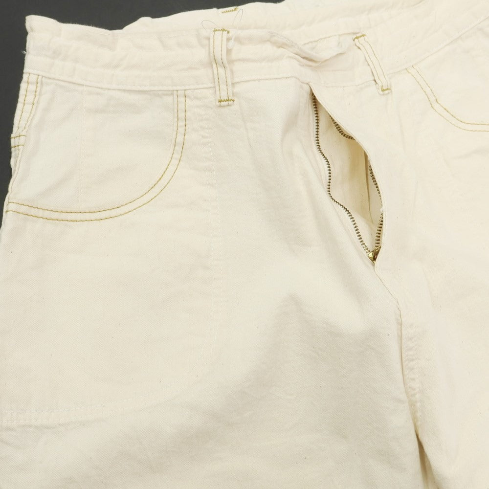 [Used] LIBERTO Cotton Wide Work Pants Off-White [M] [Condition Rank C] [Men&