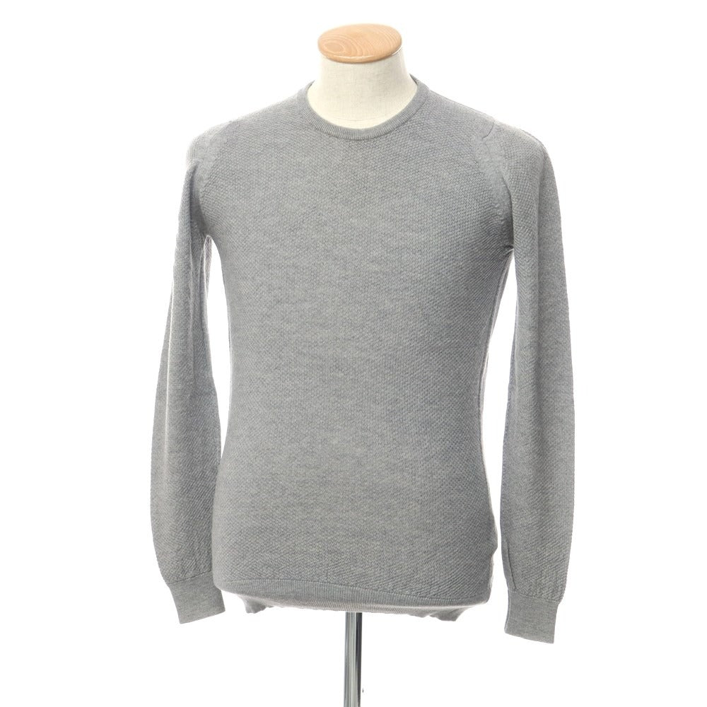 【中古】ジョンスメドレー JOHN SMEDLEY ウール クルーネック プルオーバーニット グレー【サイズS】【GRY】【A/W】【状態ランクB】【メンズ】【768780】