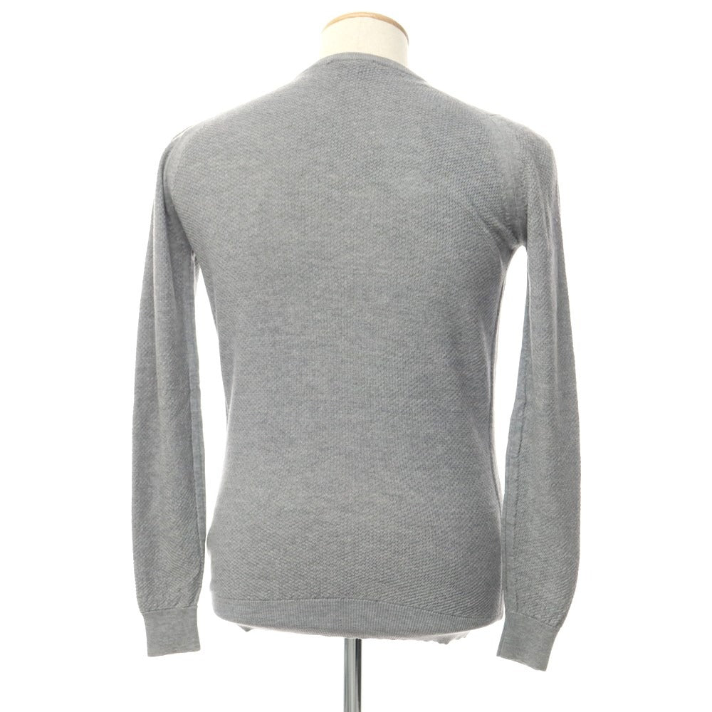 【中古】ジョンスメドレー JOHN SMEDLEY ウール クルーネック プルオーバーニット グレー【サイズS】【GRY】【A/W】【状態ランクB】【メンズ】【768780】