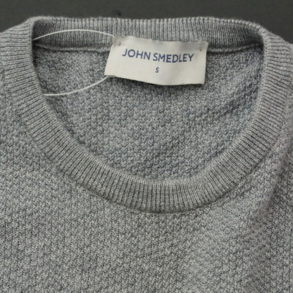 【中古】ジョンスメドレー JOHN SMEDLEY ウール クルーネック プルオーバーニット グレー【サイズS】【GRY】【A/W】【状態ランクB】【メンズ】【768780】