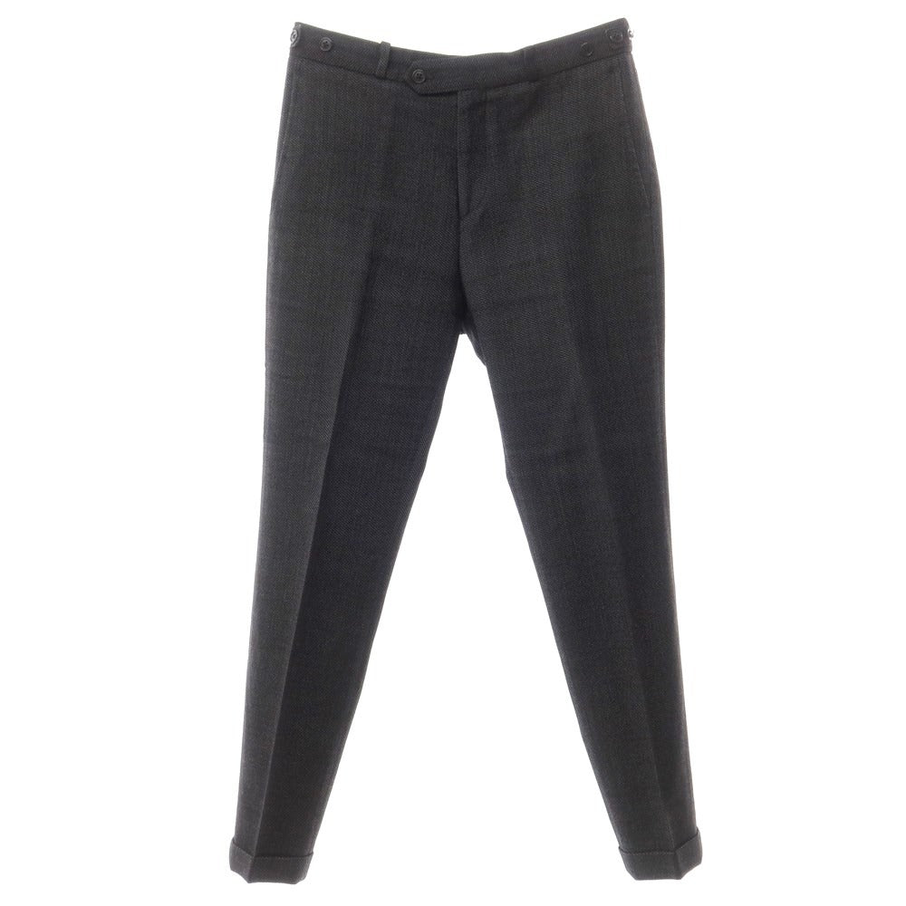 [Used] ETONNE wool polyester dress slacks pants, dark grey [M] [Condition: C] [Men&