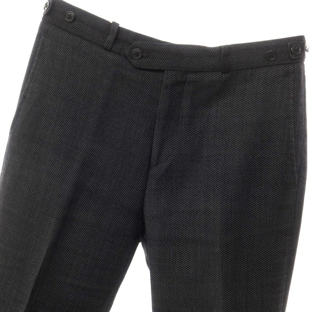 [Used] ETONNE wool polyester dress slacks pants, dark grey [M] [Condition: C] [Men&