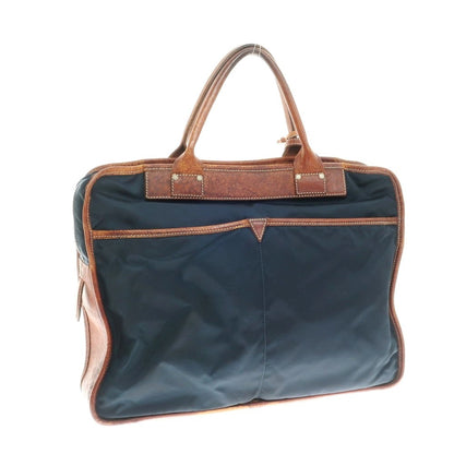 [Used] Felisi nylon briefcase, navy x brown [Condition: D] [Men&