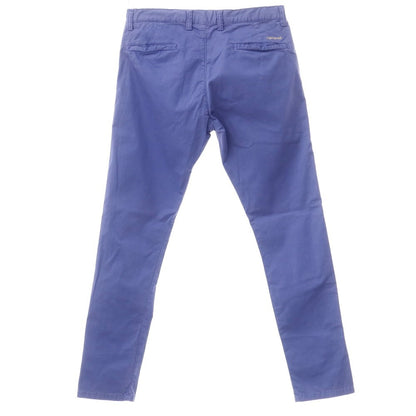 [Used] Cantarelli Cotton Herringbone Casual Slacks Pants Smalt Blue [48] [Condition Rank C] [Men&