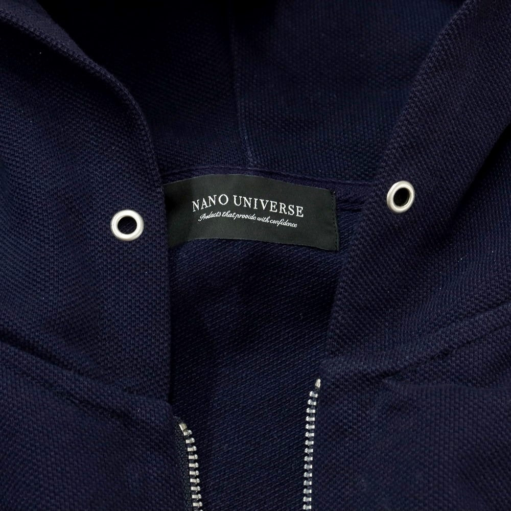 [Used] Nano Universe Cotton Polyester Zip-up Hoodie Navy [S] [Condition Rank C] [Men&