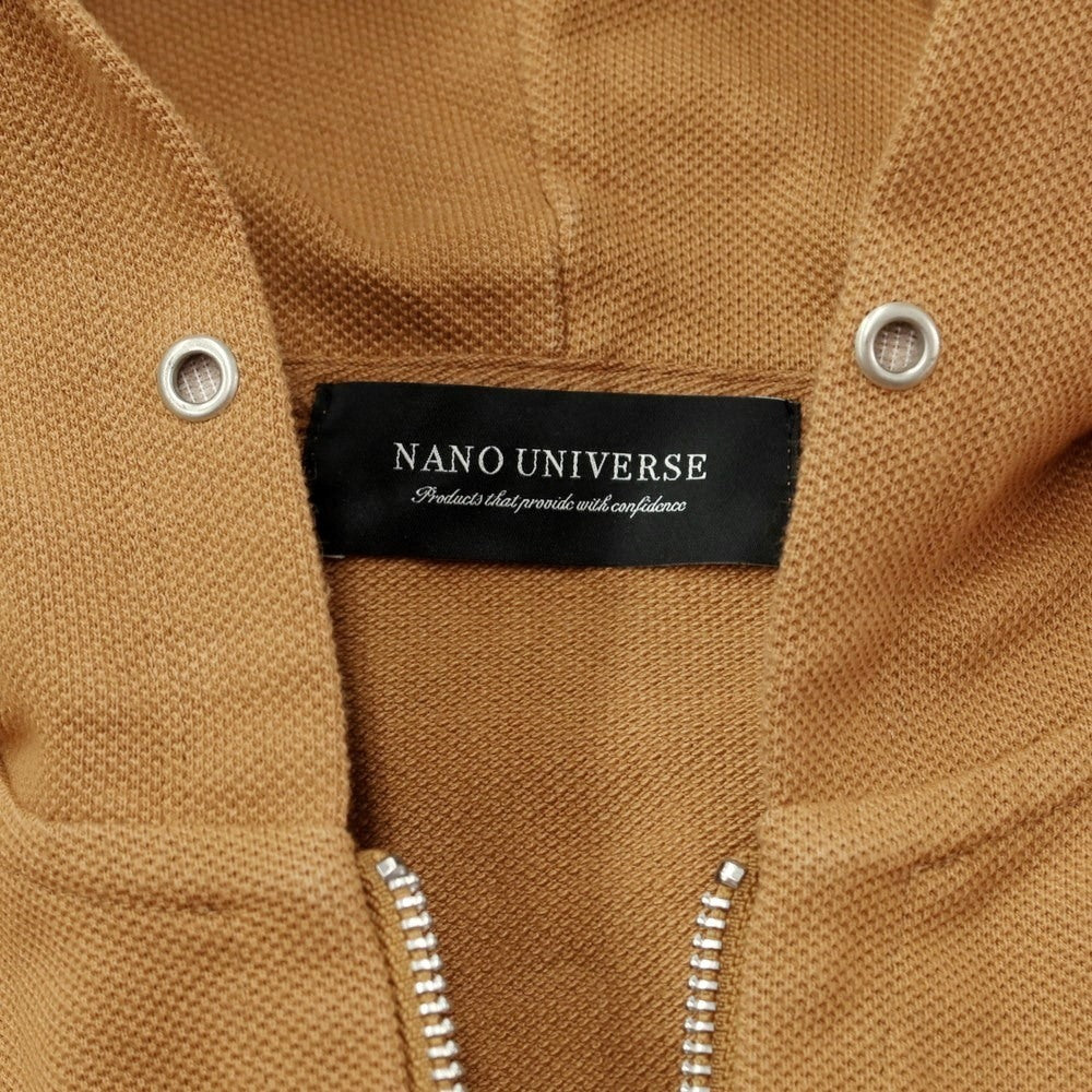 [Used] Nano Universe Cotton Polyester Zip-up Hoodie Light Brown [S] [Condition Rank C] [Men&