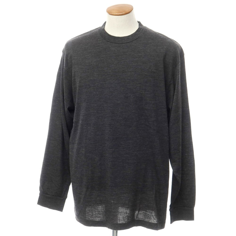 [Used] LOEFF high gauge wool long sleeve T-shirt dark grey [2] [Condition rank B] [Men&