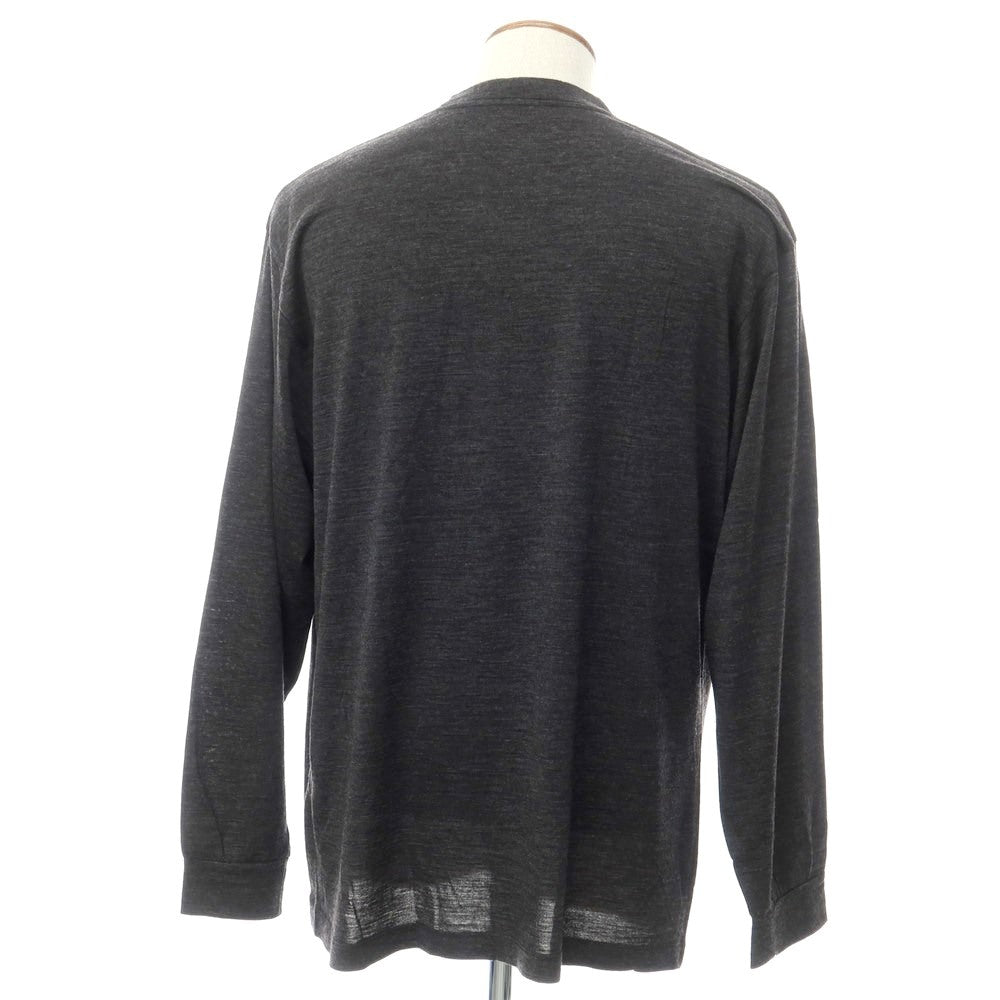 [Used] LOEFF high gauge wool long sleeve T-shirt dark grey [2] [Condition rank B] [Men&