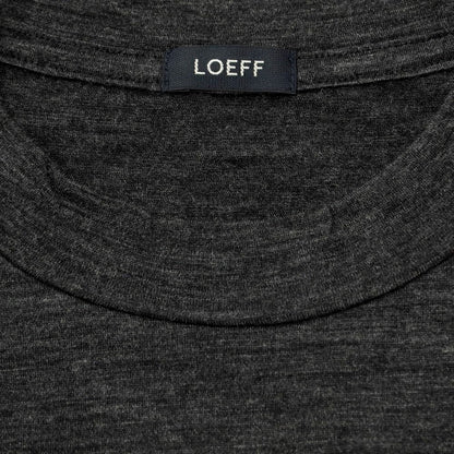 [Used] LOEFF high gauge wool long sleeve T-shirt dark grey [2] [Condition rank B] [Men&