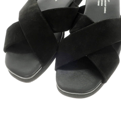 [Used] Reproduction of Found REPRODUCTION OF FOUND UNIVERSAL PRODUCTS Special Order Suede Cross Strap Sandals Black [42] [Condition Rank B] [Men&