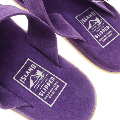 [Used] [Unused] ISLAND SLIPPER Suede Cross Strap Sandals Purple [8] [Condition Rank S] [Men&