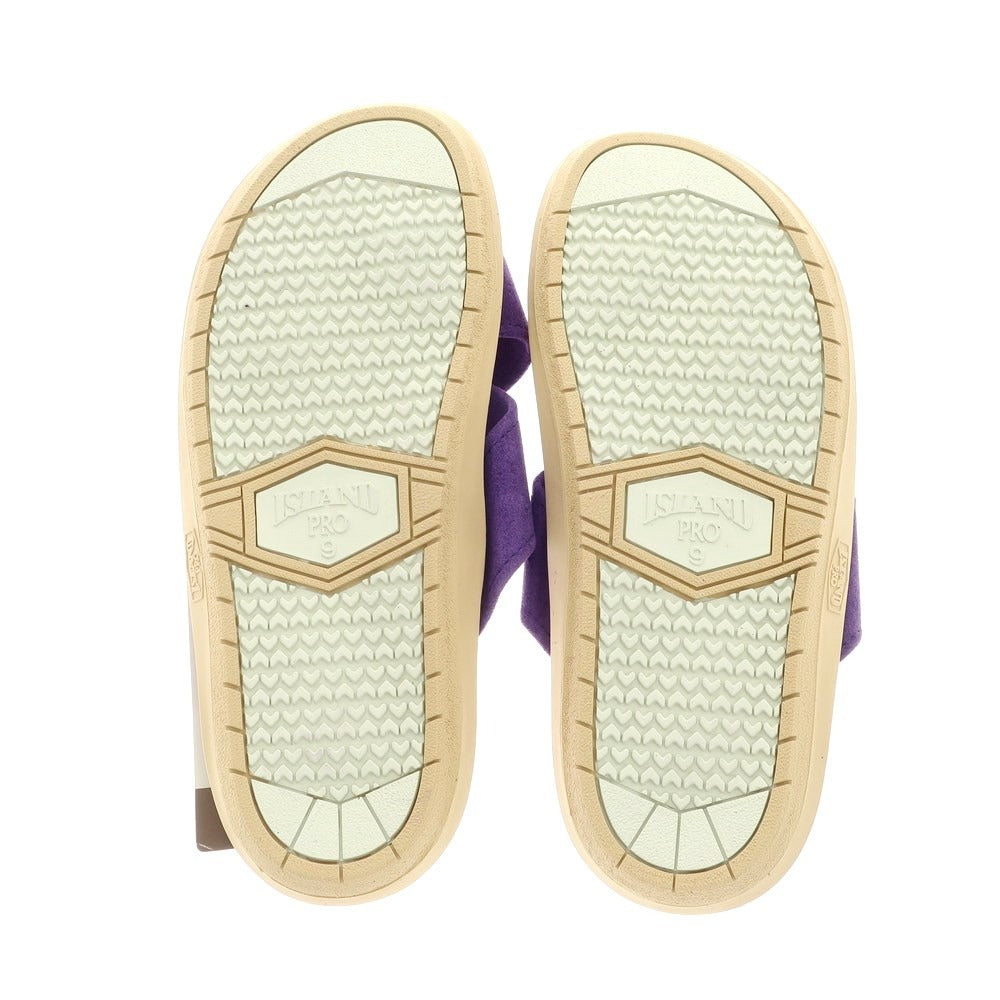 [Used] [Unused] ISLAND SLIPPER Suede Cross Strap Sandals Purple [9] [Condition Rank S] [Men&