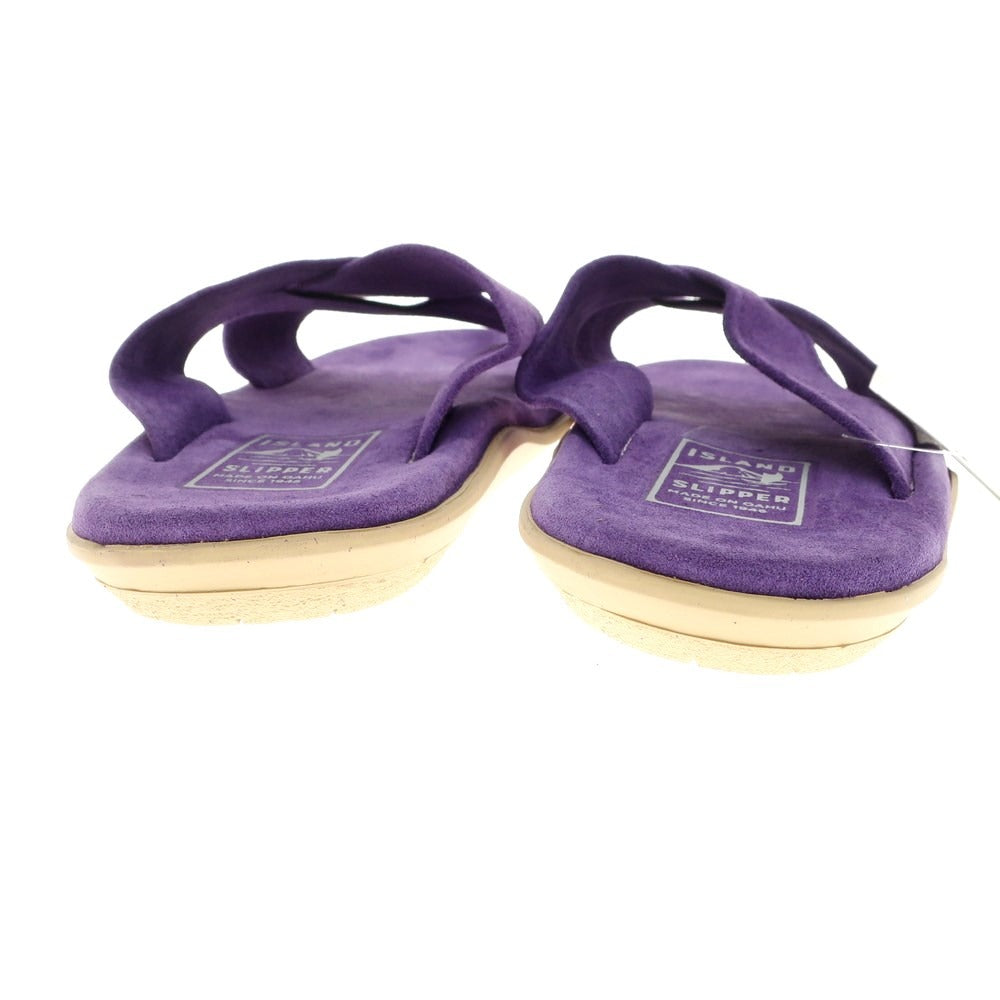 [Used] [Unused] ISLAND SLIPPER Suede Cross Strap Sandals Purple [9] [Condition Rank S] [Men&