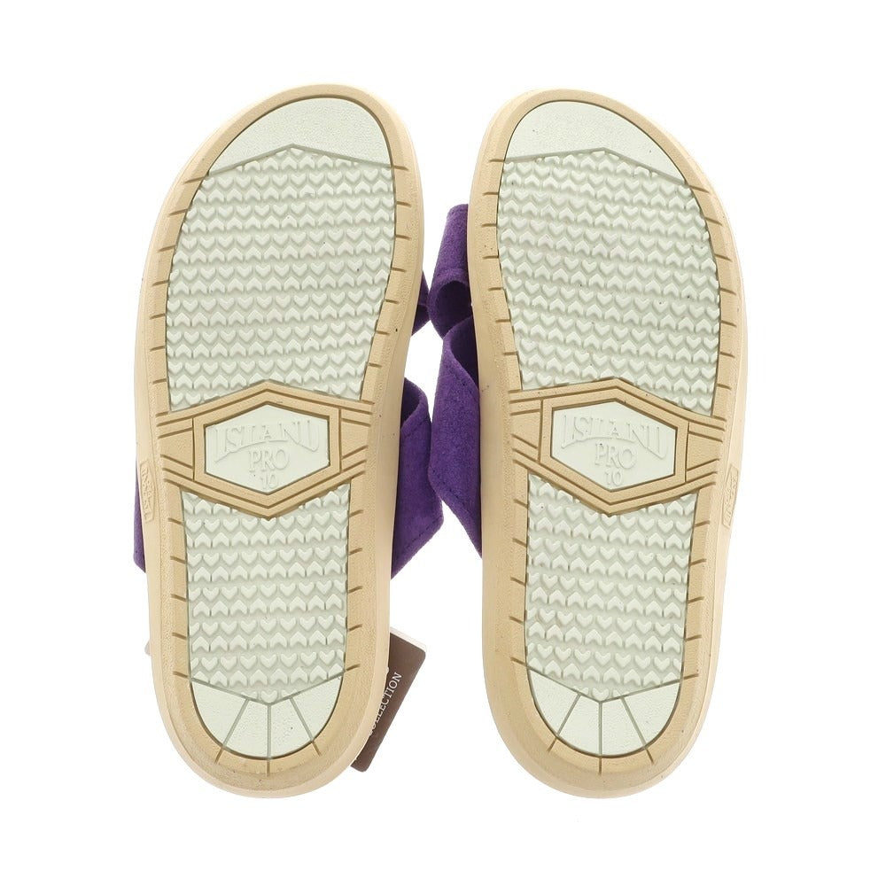 [Used] [Unused] ISLAND SLIPPER Suede Cross Strap Sandals Purple [10] [Condition Rank S] [Men&