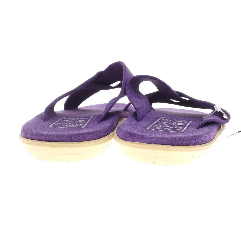 [Used] [Unused] ISLAND SLIPPER Suede Cross Strap Sandals Purple [10] [Condition Rank S] [Men&