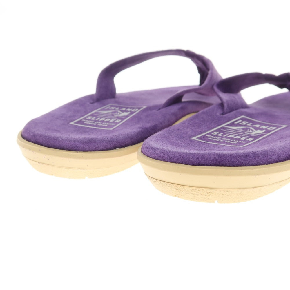 【中古】【未使用】アイランドスリッパ ISLAND SLIPPER スエード トングサンダル パープル【 10 】【 状態ランクS 】【 メンズ 】