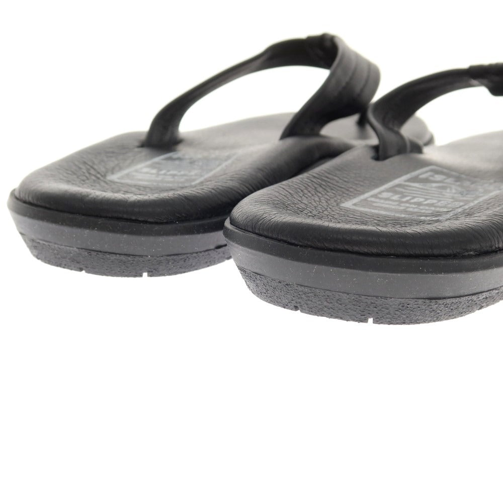 [Used] [Unused] ISLAND SLIPPER Leather Thong Sandals Black [9] [Condition Rank S] [Men&