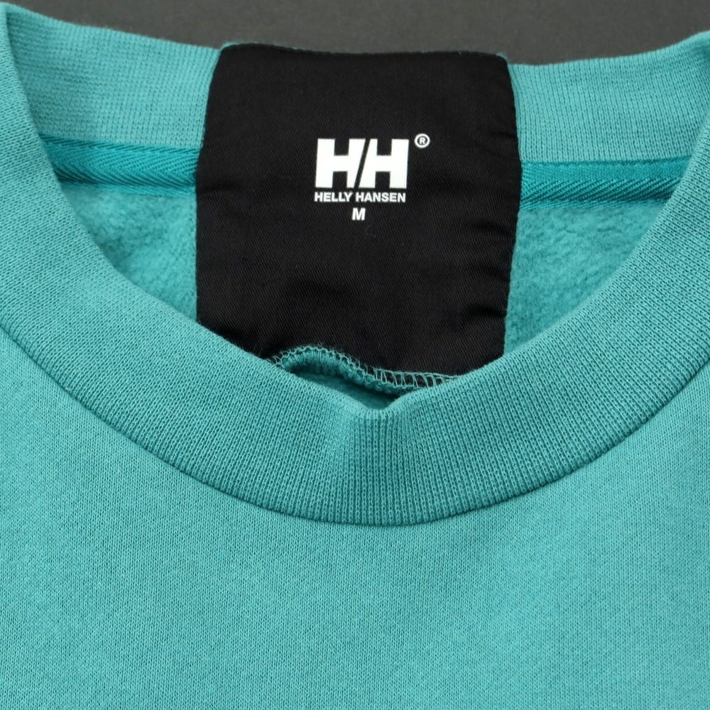 【中古】ヘリーハンセン HELLY HANSEN コットンポリエステル クルーネック スウェット ブルーグリーン【サイズM】【GRN】【A/W】【状態ランクB】【ユニセックス】 [EPD]