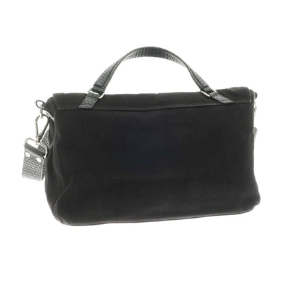 [Used] ZANELLATO Postina Canvas Shoulder Bag Black [Condition Rank B] [Men&