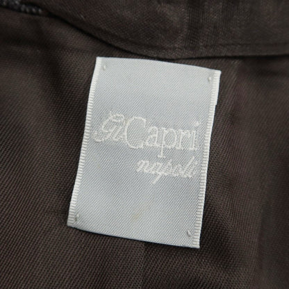 【中古】ジー カプリ Gi Capri ウール チェック 3B テーラードジャケット グレー系xキャメル【サイズ42 Drop7】【GRY】【A/W】【状態ランクB】【メンズ】