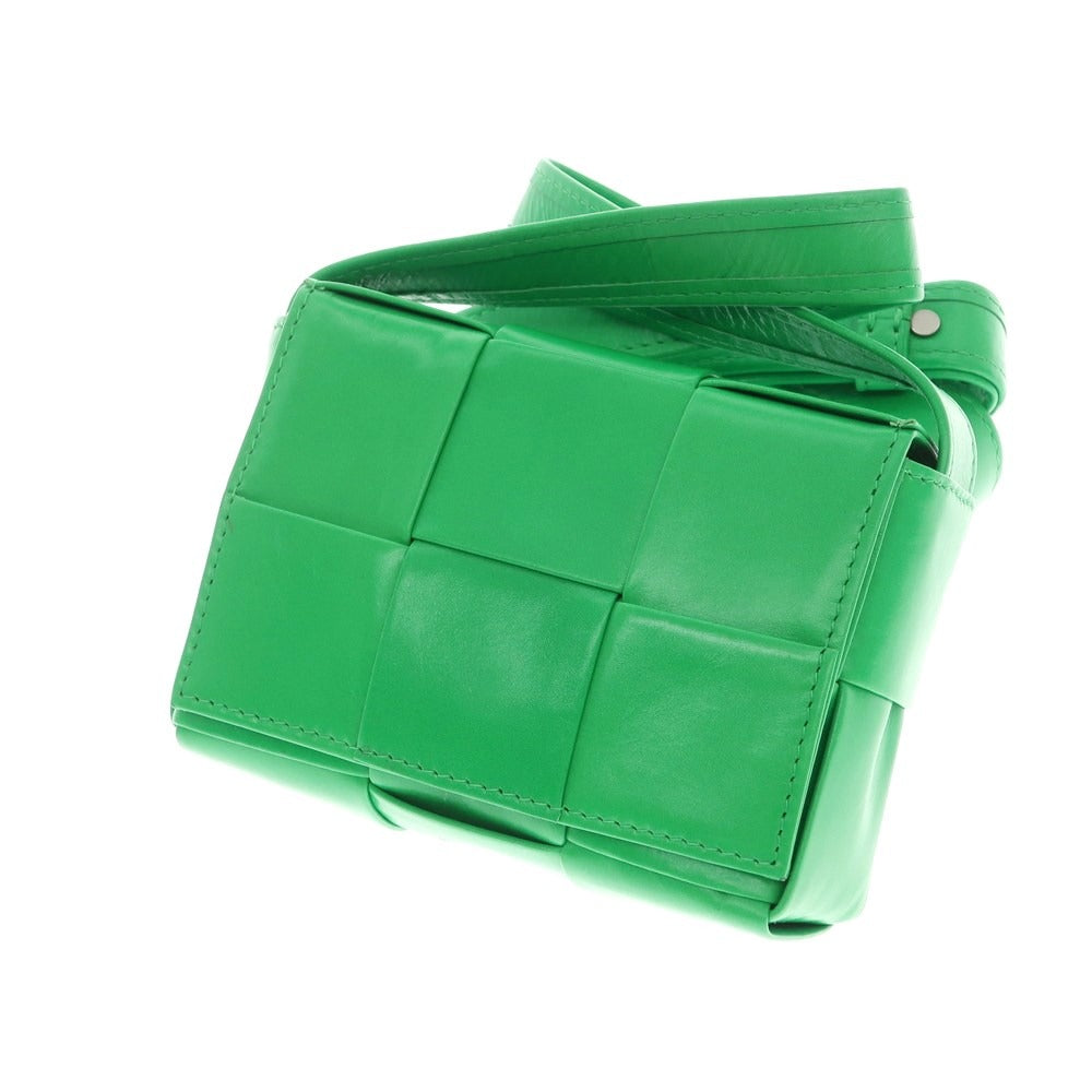 [Used] Bottega Veneta Maxi Intrecciato Cassette Mini Shoulder Bag Green [Condition Rank A] [Unisex]
 [APD]