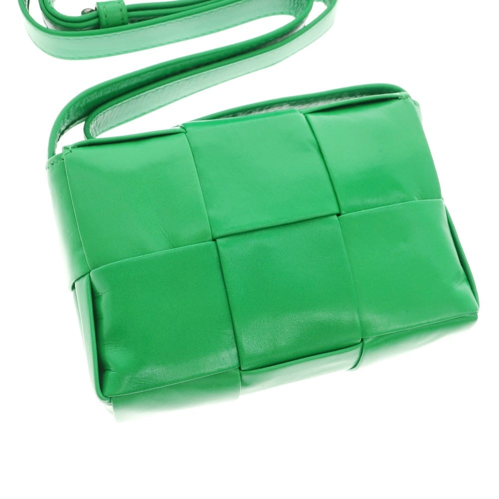 [Used] Bottega Veneta Maxi Intrecciato Cassette Mini Shoulder Bag Green [Condition Rank A] [Unisex]
 [APD]